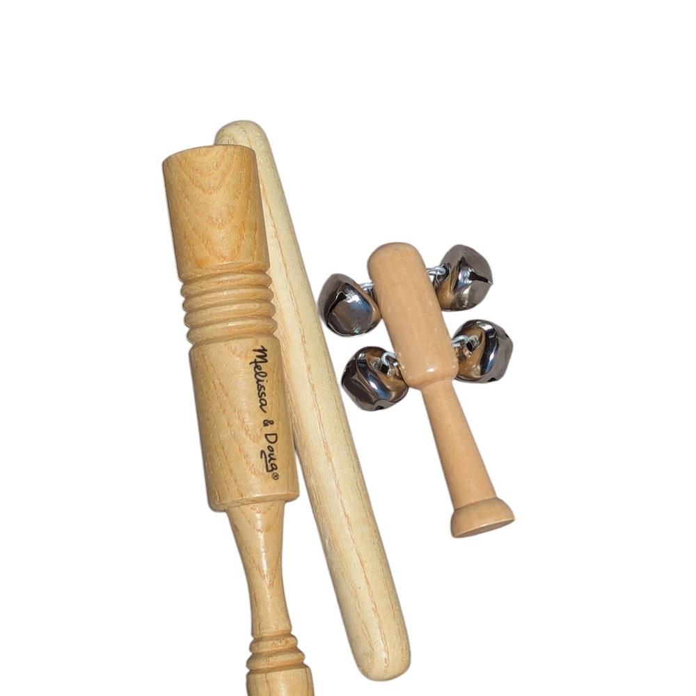Melissa & Doug Natural Wood Musical Set